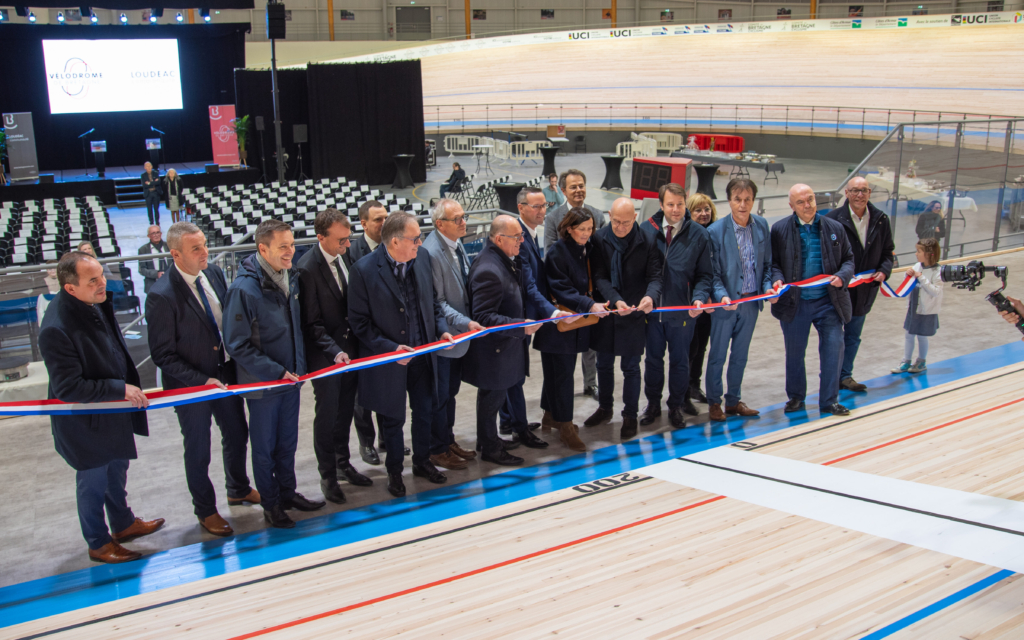 Inauguration du Vélodrome de Bretagne le 1er décembre 2023